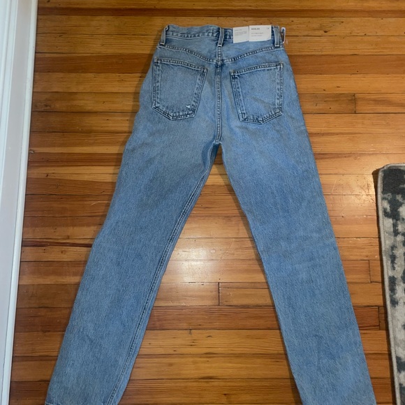 AGOLDE 90’s Pinch Waist - High Rise Straight - Color: Soundwave - Picture 6 of 7